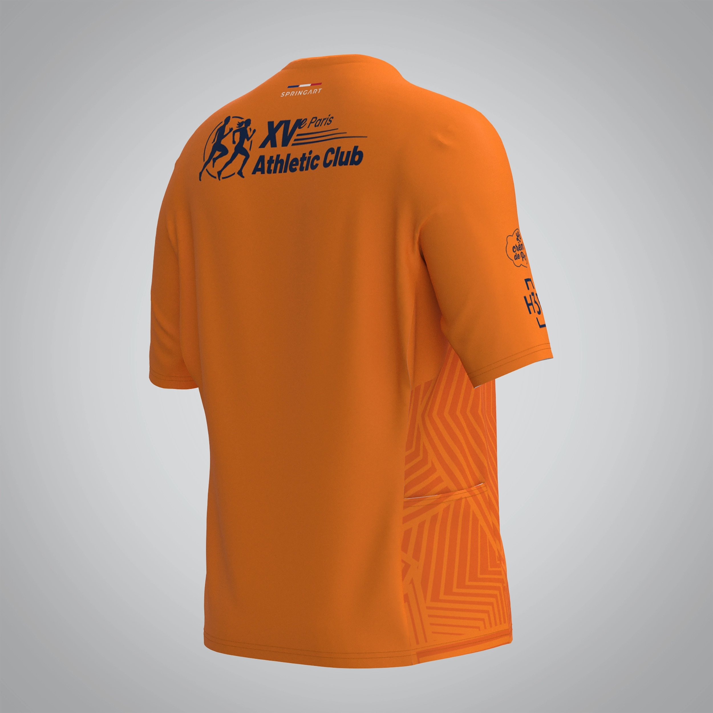 T-shirt Trail zip Femme V2.1 XVème Athletic Club – Image 4