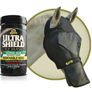 Masque anti-mouches sans oreilles + nez Ultrashield – Absorbine