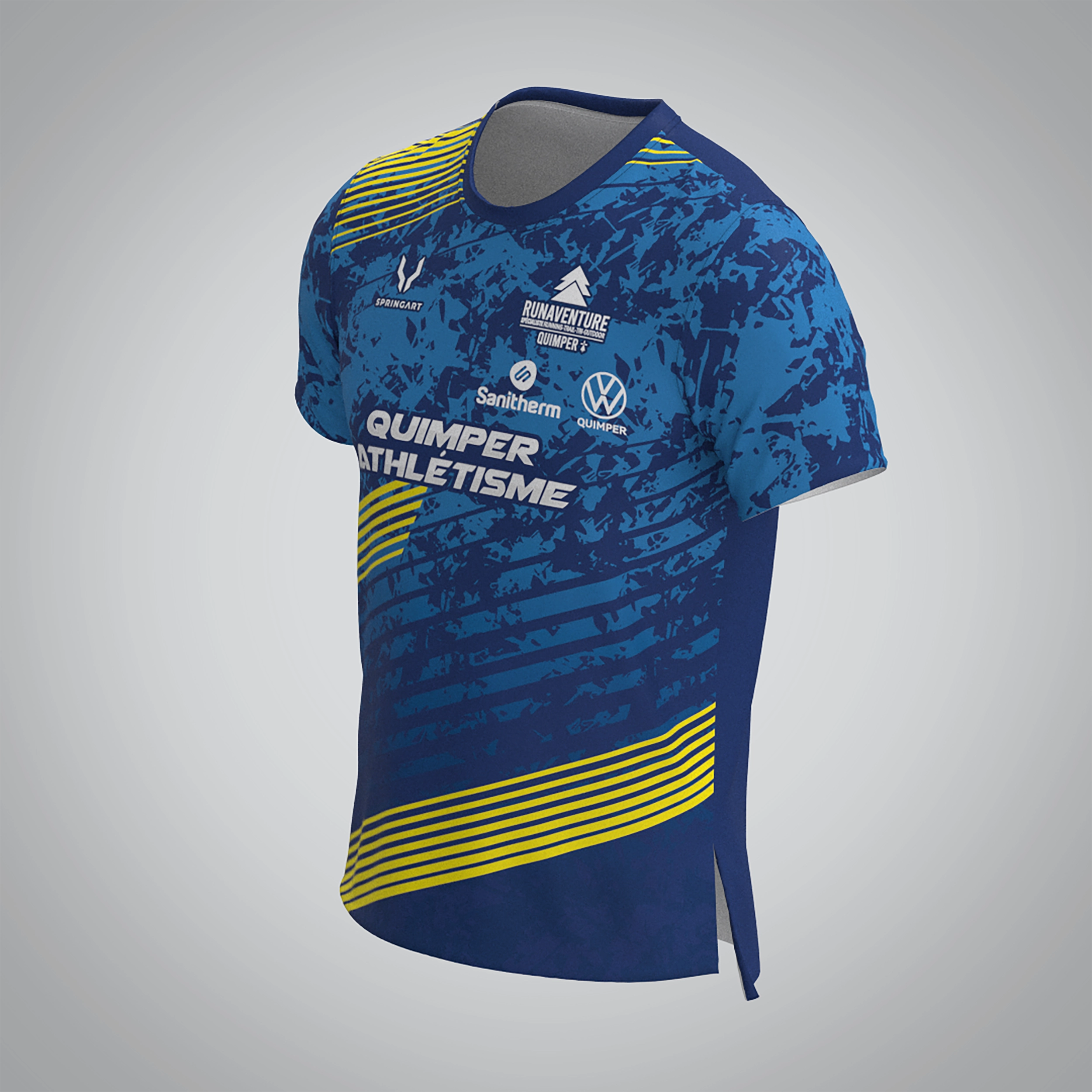 T-shirt Manches Courtes Homme Quimper Athlétisme – Image 3