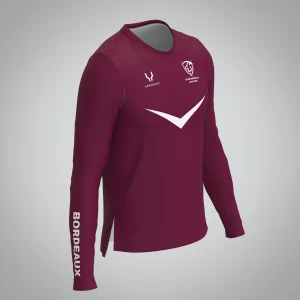 T-shirt Manches Longues Homme Bordeaux Athle