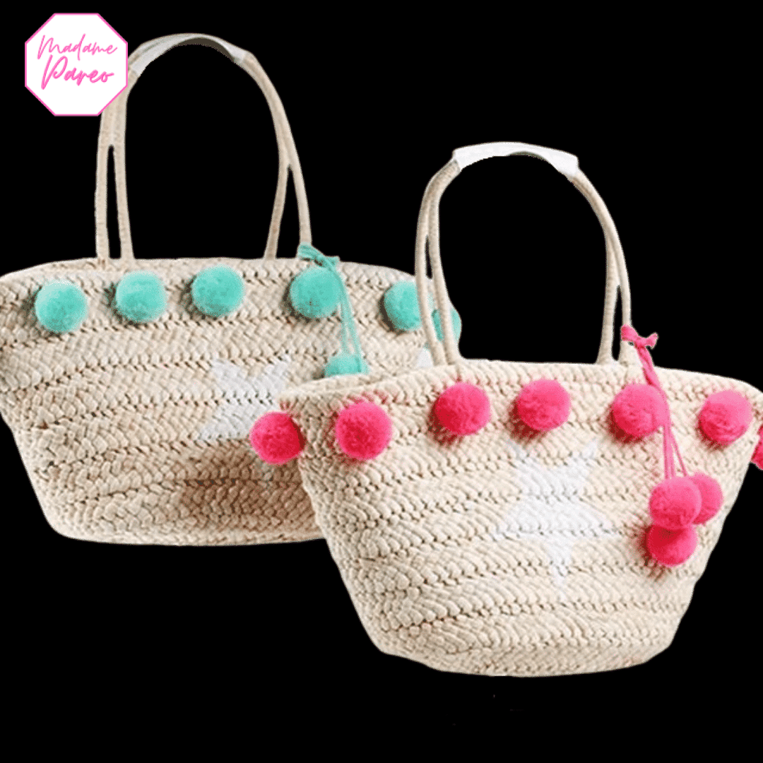 Panier de plage à pompon – Image 2