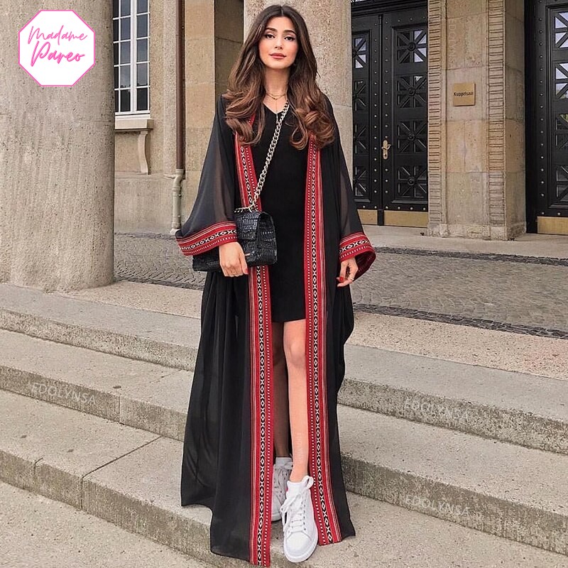 Paréo de plage long façon kimono – Image 4