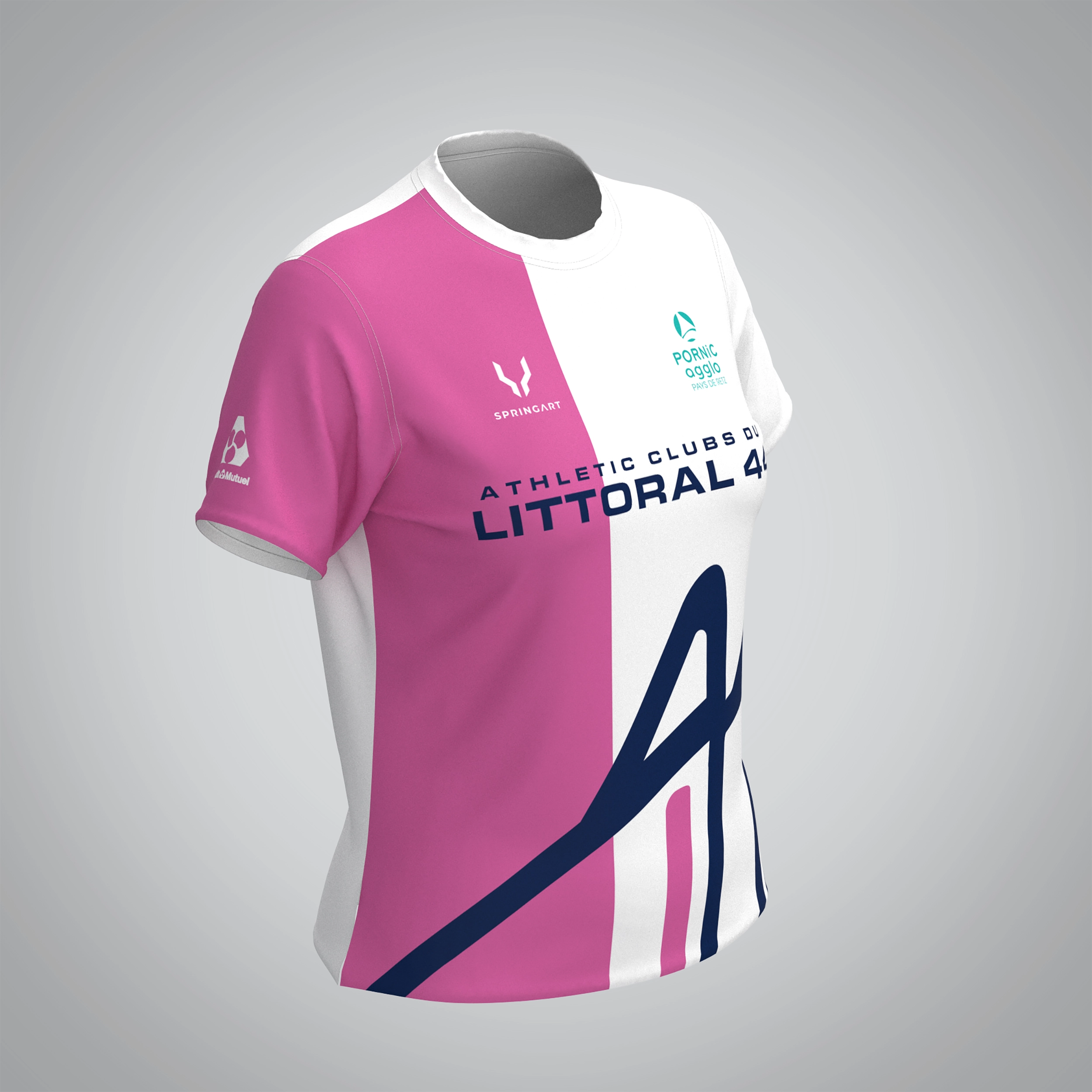 T-shirt Manches Courtes Femme Athlétic Clubs du Littoral 44 – Image 2