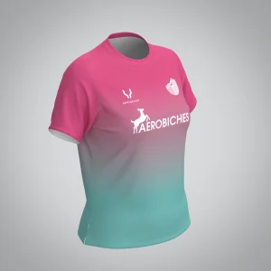 T-shirt Manches Courtes Femme Aerobiches