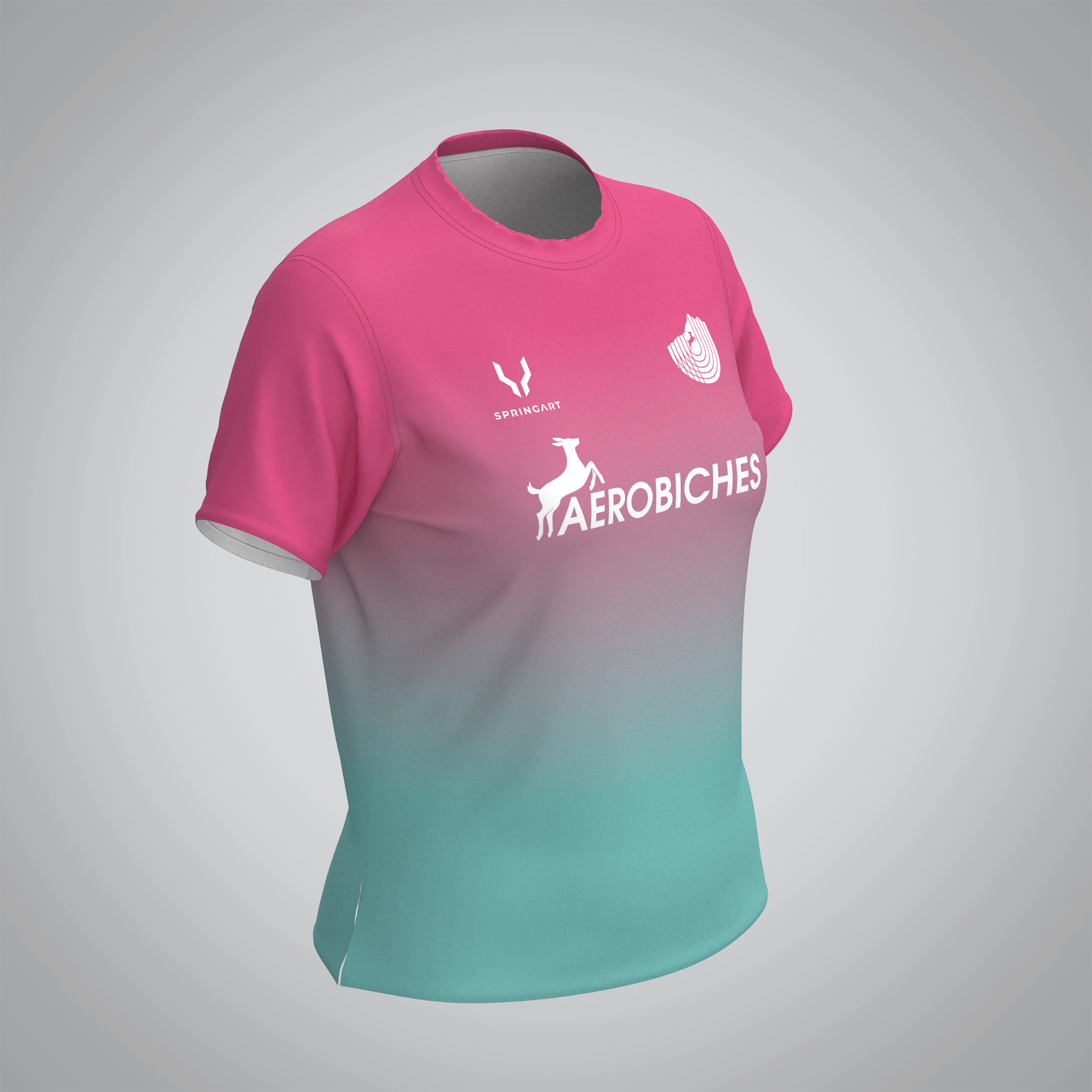 T-shirt Manches Courtes Femme Aerobiches