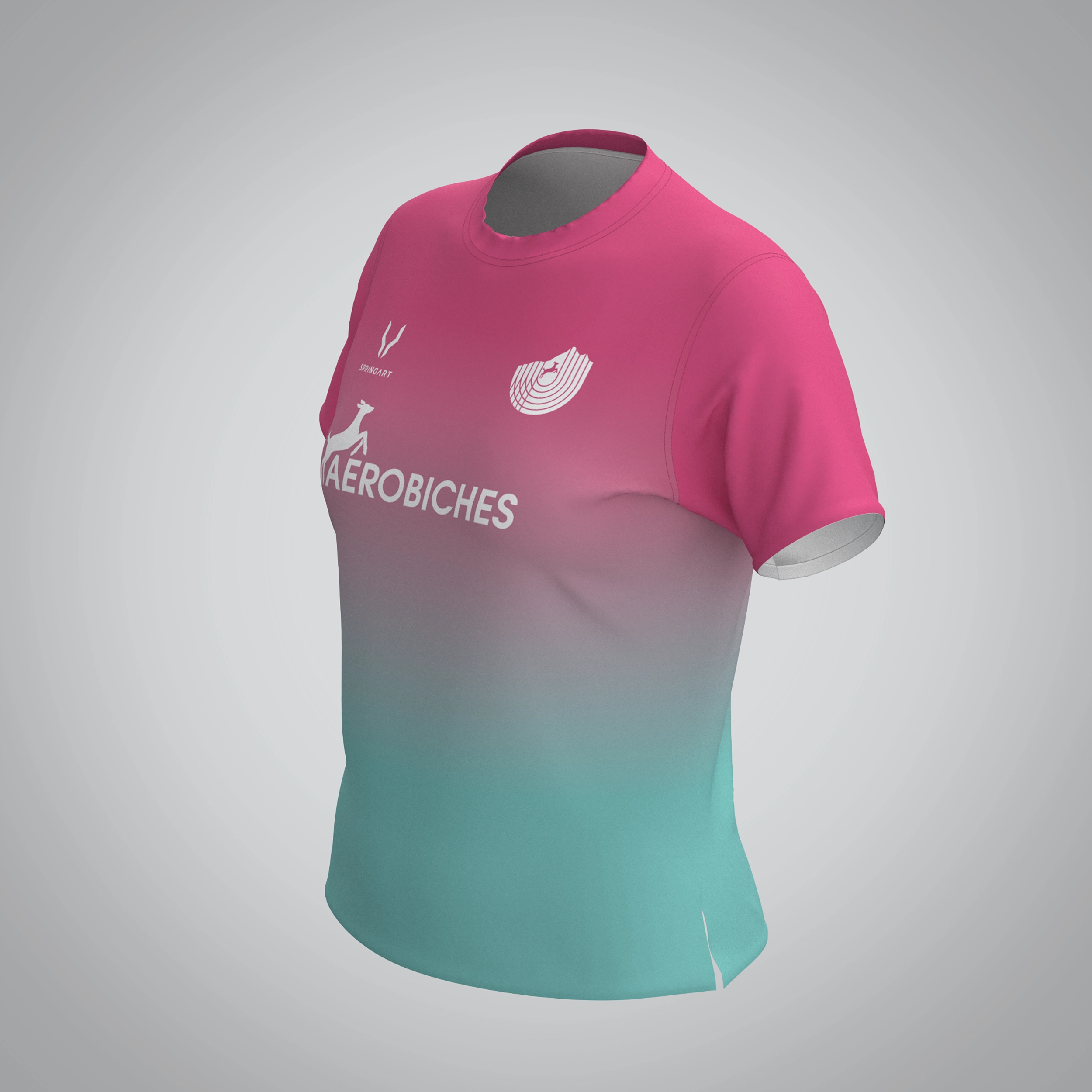 T-shirt Manches Courtes Femme Aerobiches – Image 3