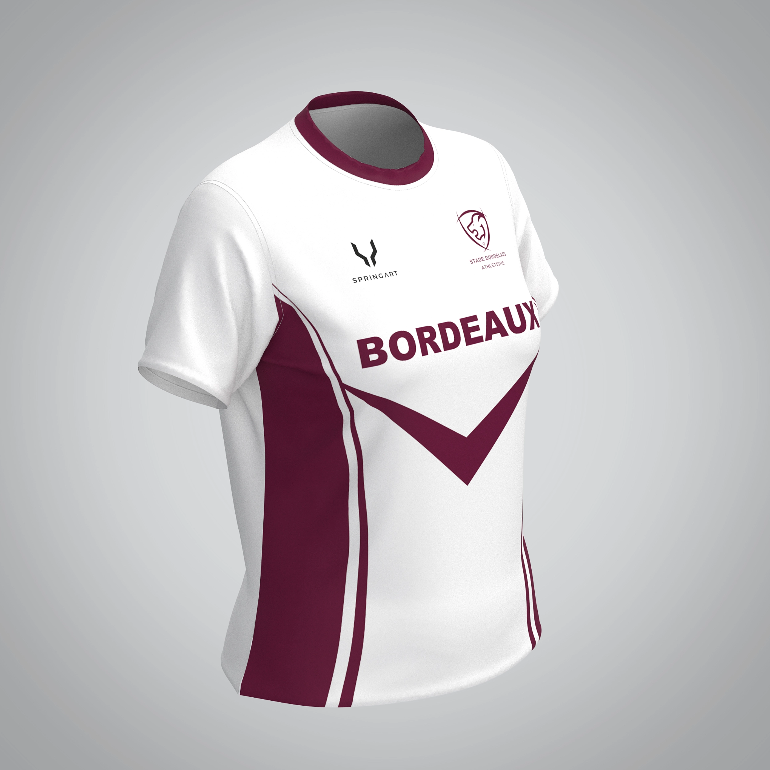 T-shirt Manches Courtes Femme Bordeaux Athle