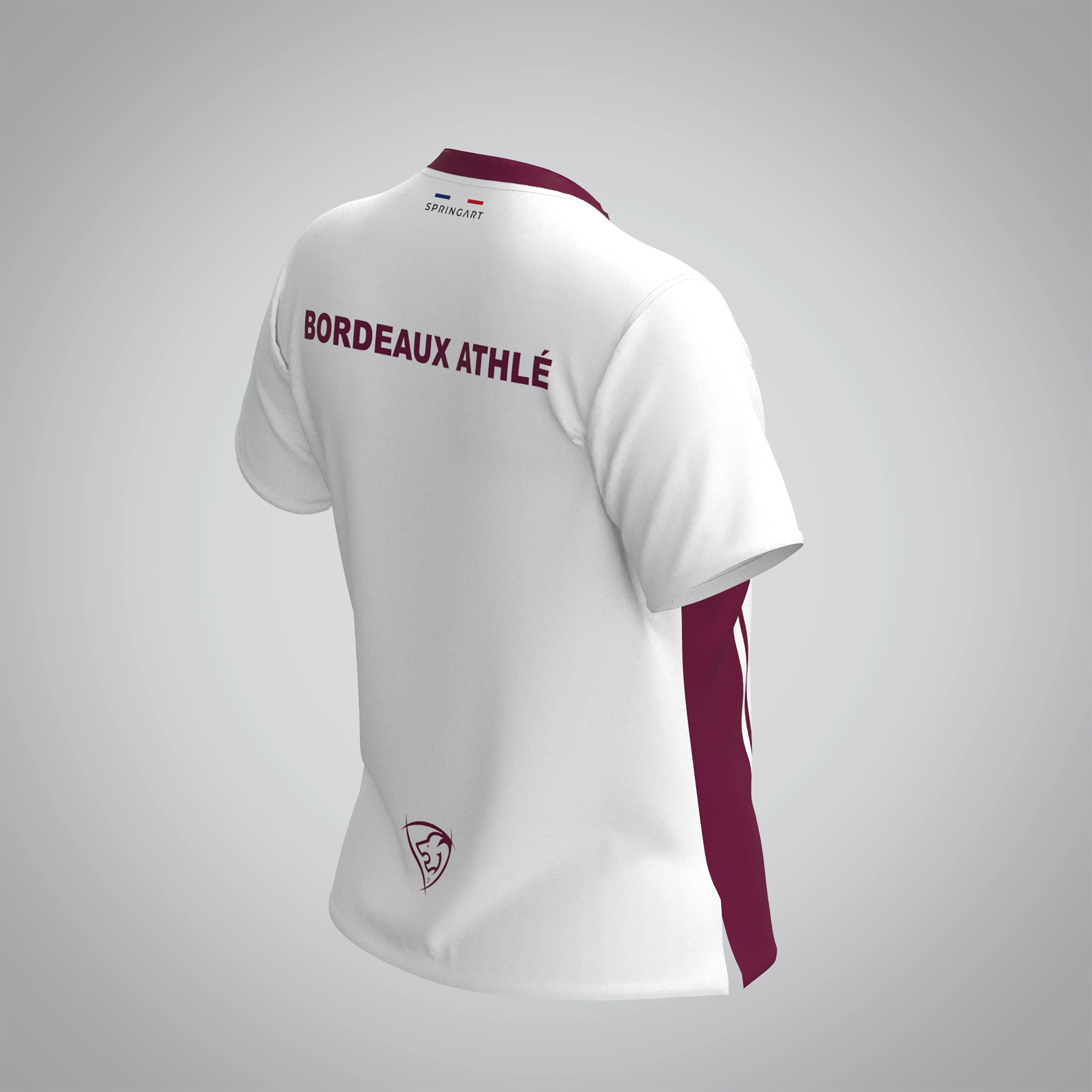 T-shirt Manches Courtes Femme Bordeaux Athle – Image 4