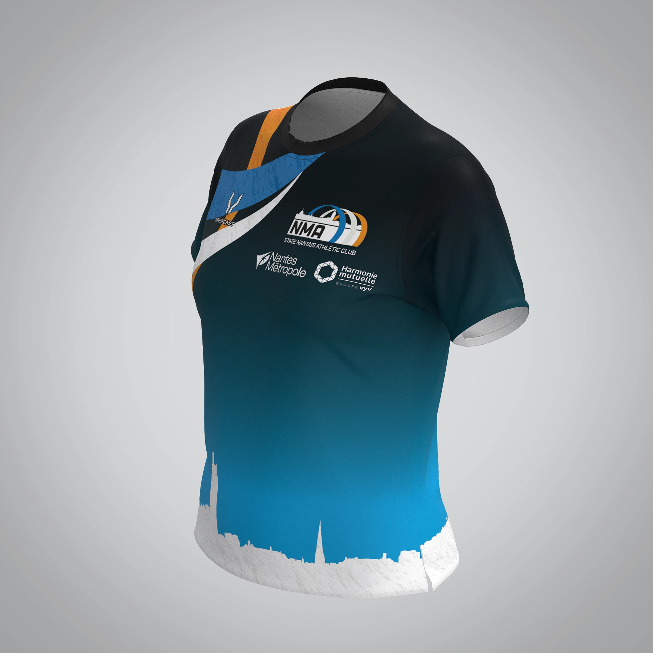 T-shirt Manches Courtes Femme Nantes Métropole Athlétisme – Image 3