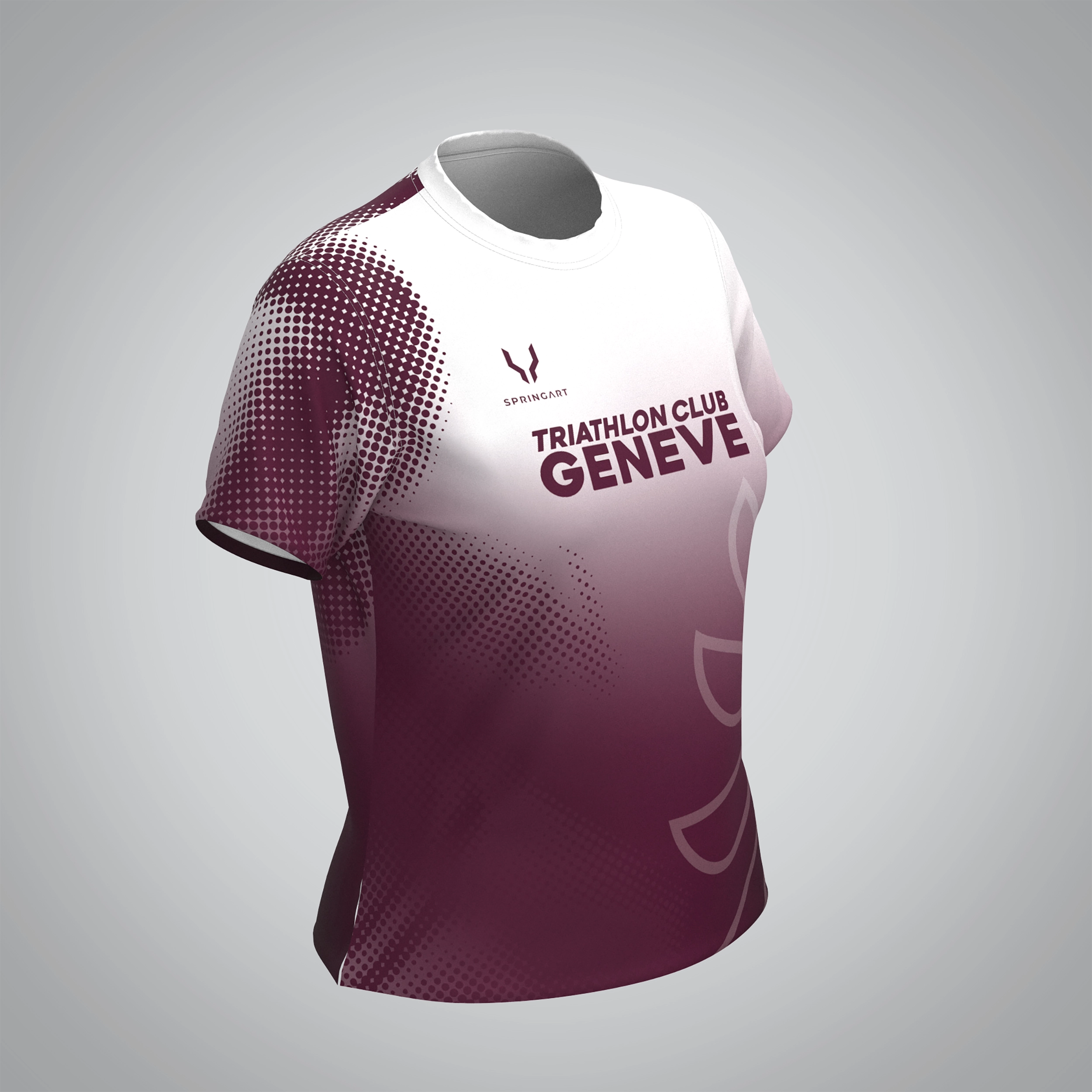 T-shirt Manches Courtes Femme Triathlon Club Genève – Image 2