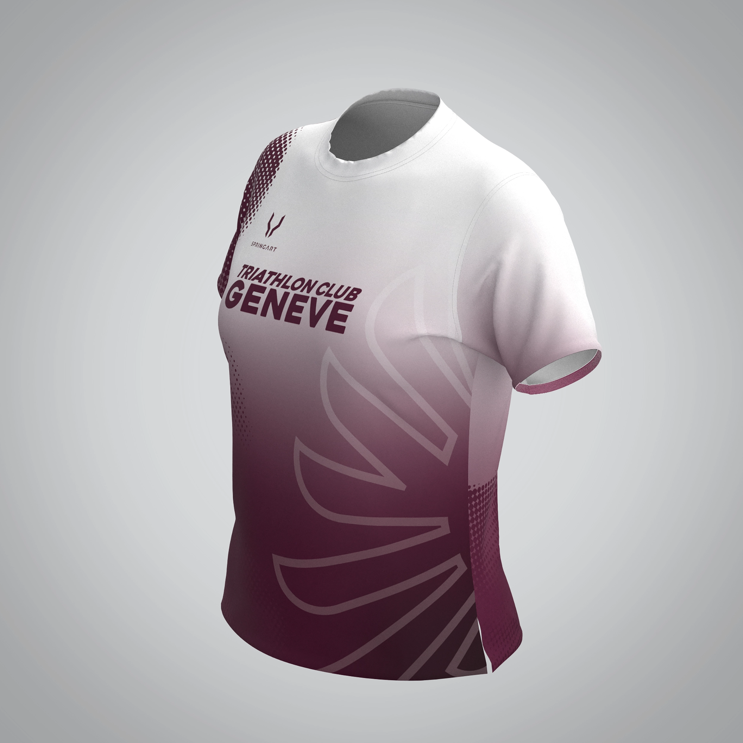 T-shirt Manches Courtes Femme Triathlon Club Genève – Image 3