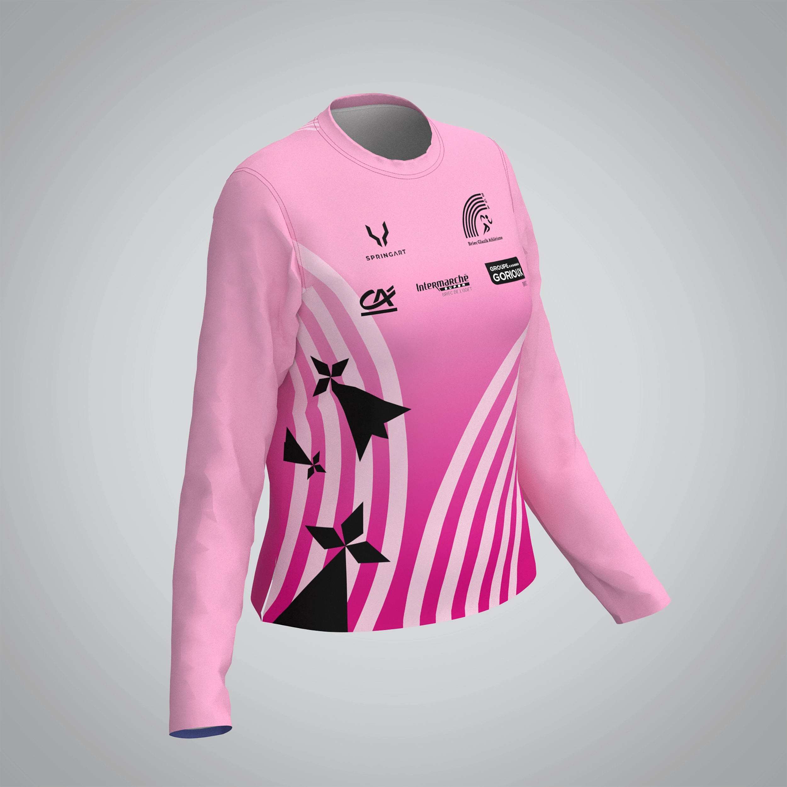 T-shirt Manches Longues Femme Briec Glazik Athle