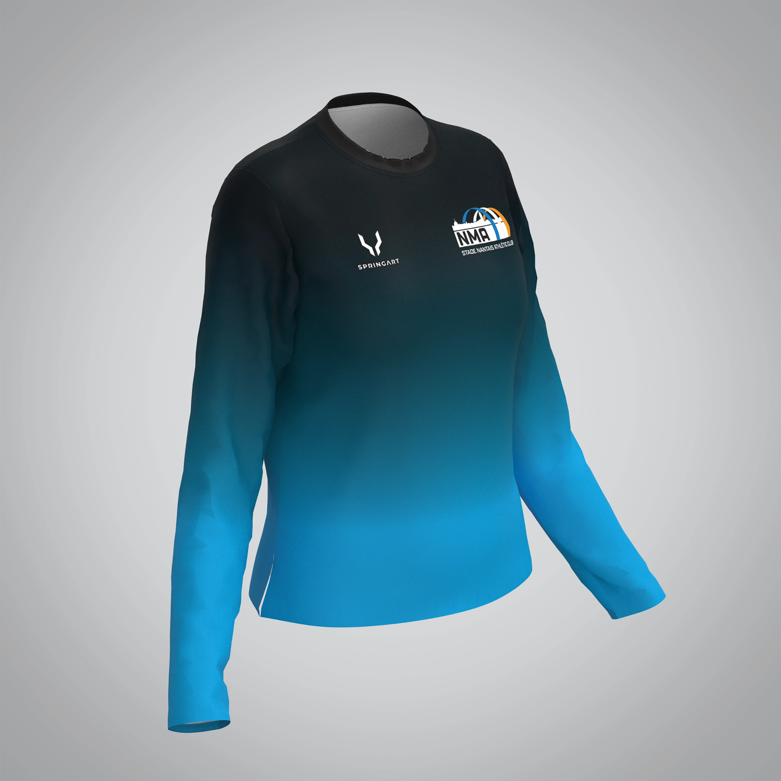 T-shirt Manches Longues Femme Nantes Métropole Athlétisme – Image 2