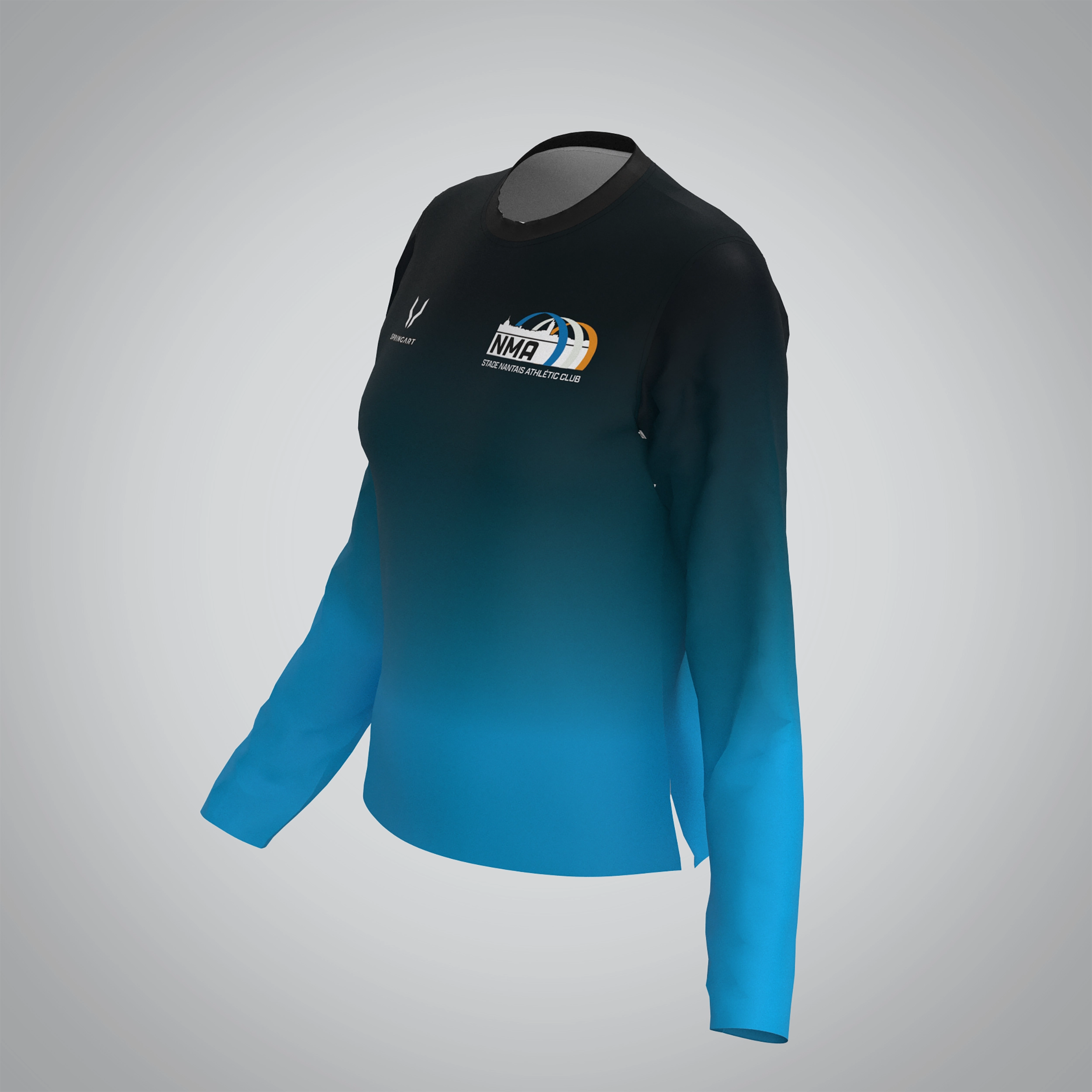 T-shirt Manches Longues Femme Nantes Métropole Athlétisme – Image 3