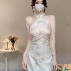 Qipao En Soie Sans Manches – Suling