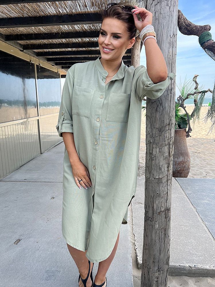 Robe Chemise Matières Naturelles – Image 3