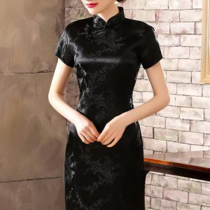Robe Chinoise Courte Noire – Wei