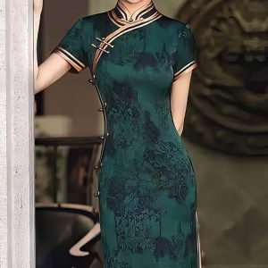 Robe Chinoise Verte – Jing