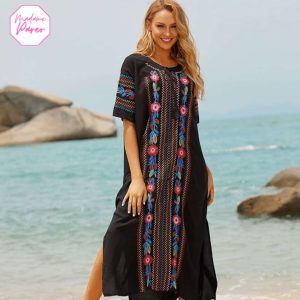 Robe de Plage Brodée Ethnique