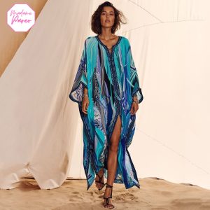 Robe de Plage Fendue Style Ethnique