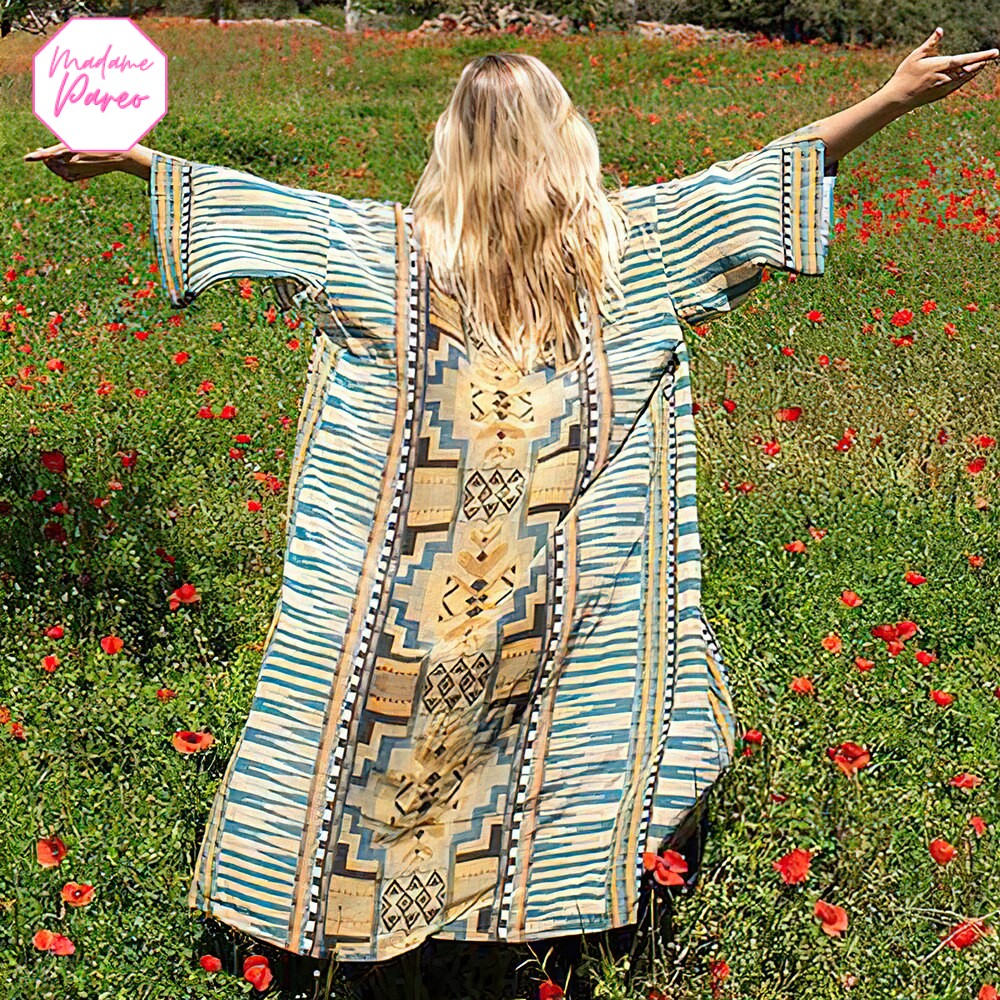 Kimono de Plage Imprimé Africain – Image 5