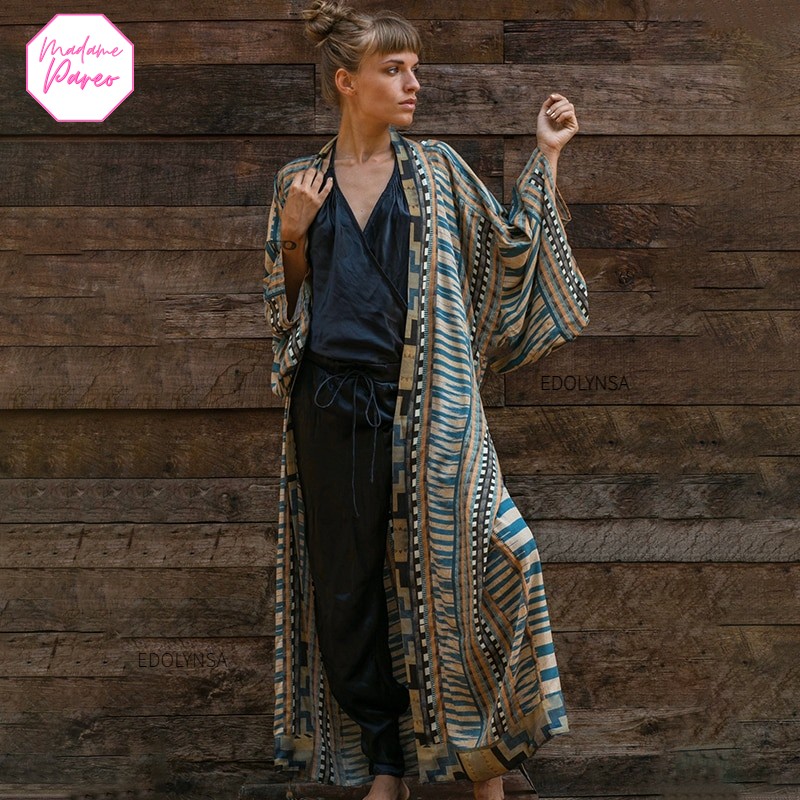 Kimono de Plage Imprimé Africain – Image 3