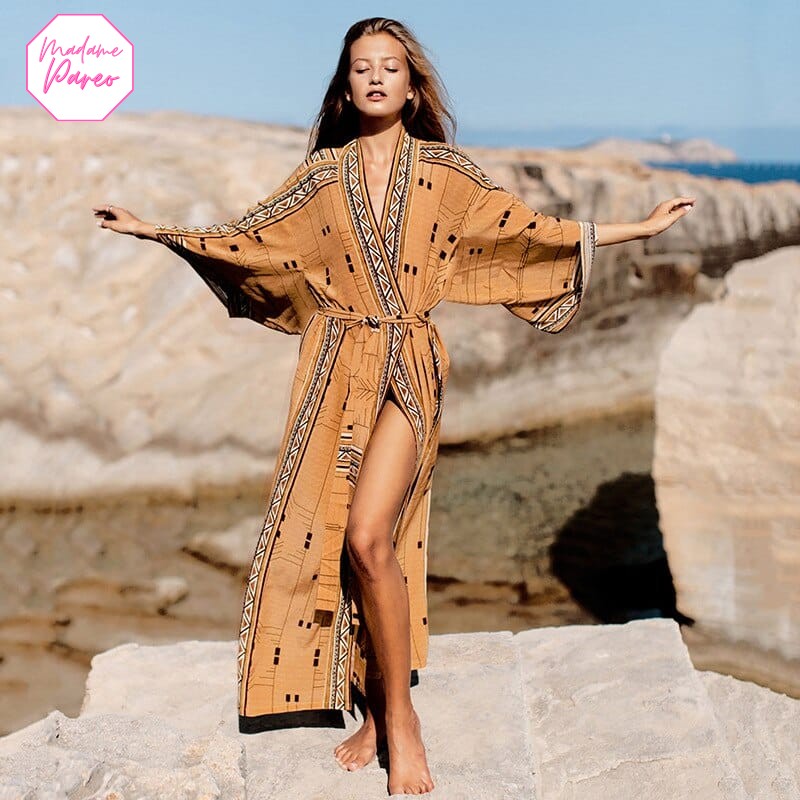 Kimono de Plage Imprimé Africain – Image 6