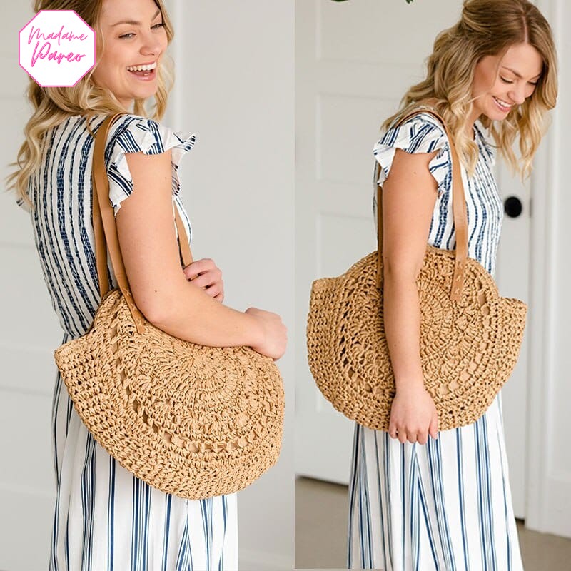 Sac en paille rond – Image 4