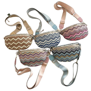 Sac Banane d’Eté Tissé Coloré