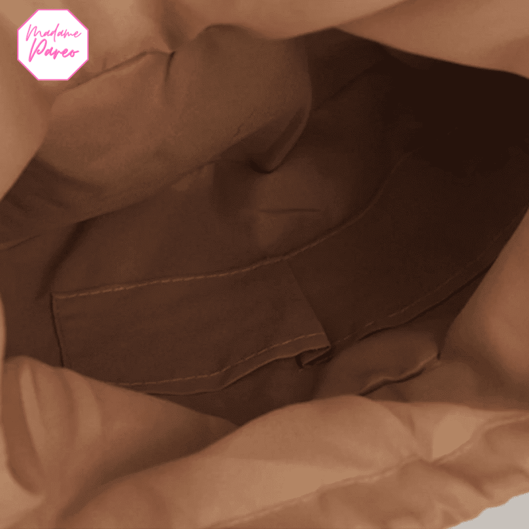 Sac de plage en paille demi lune – Image 6