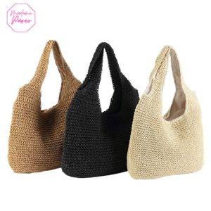 Sac de Plage en Paille Classique