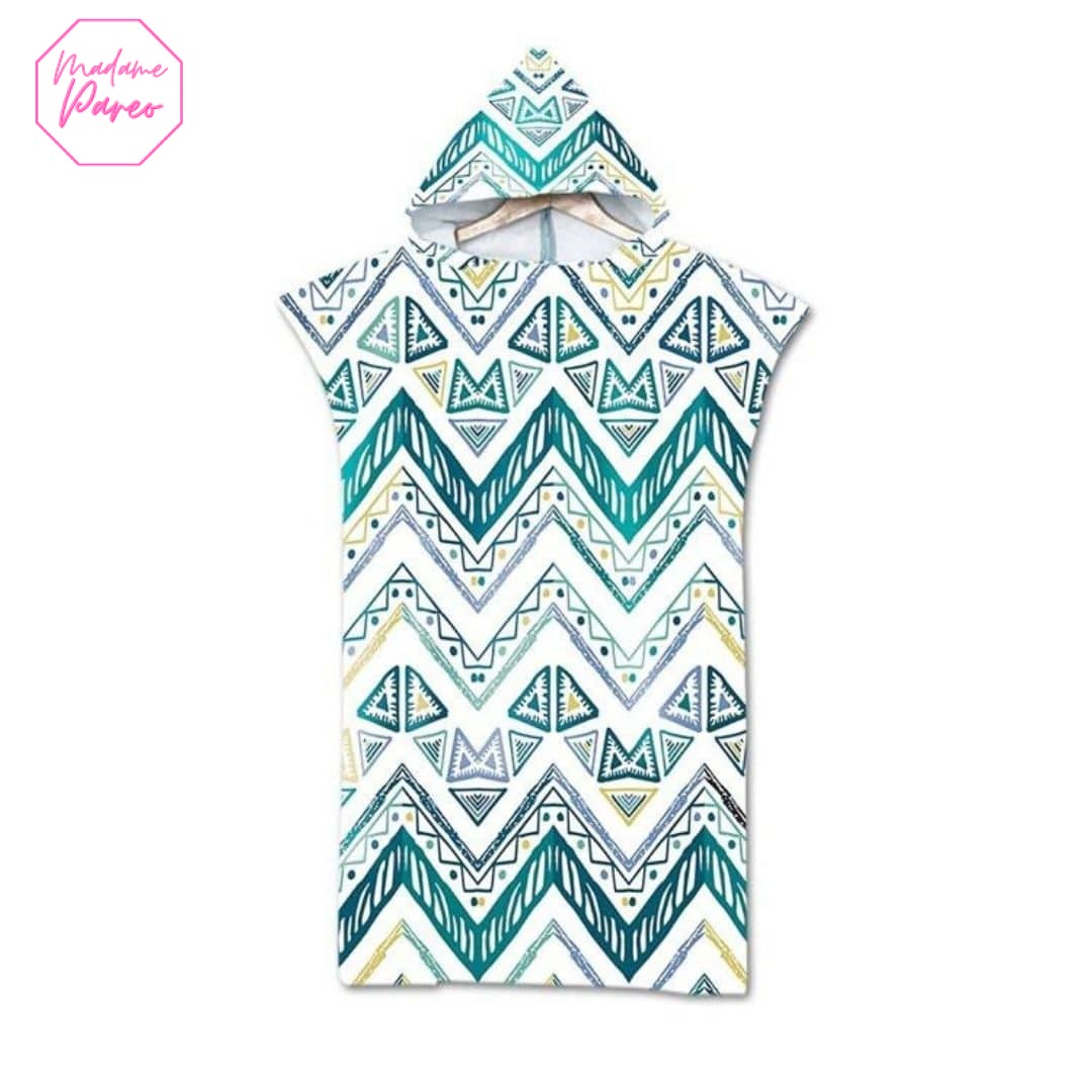 Serviette de plage à capuche ethnique – Image 3