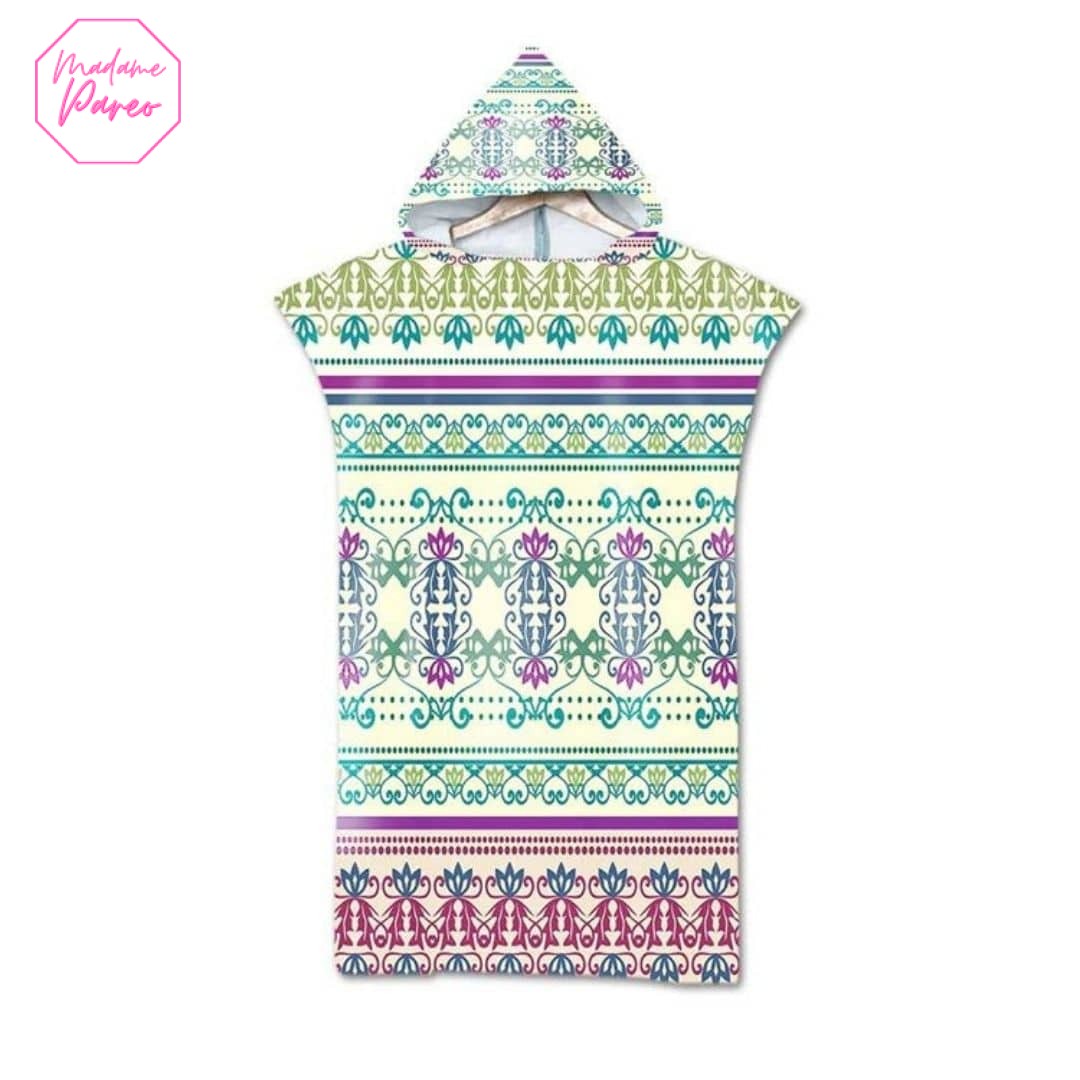 Serviette de plage à capuche ethnique – Image 9