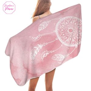 Serviette de plage en microfibre attrape-rêve