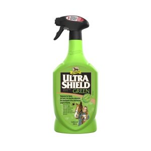 Absorbine UltraShield Green – Spray anti-insectes végétal pour chevaux (protection longue durée)
