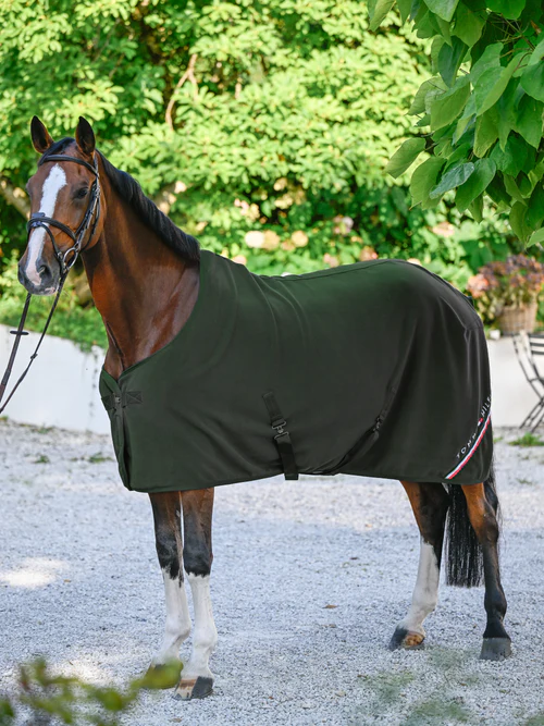 đCouverture polaire Stanford Vert ForĂȘt â couverture cheval polaire antistatique Tommy Hilfiger â Image 2