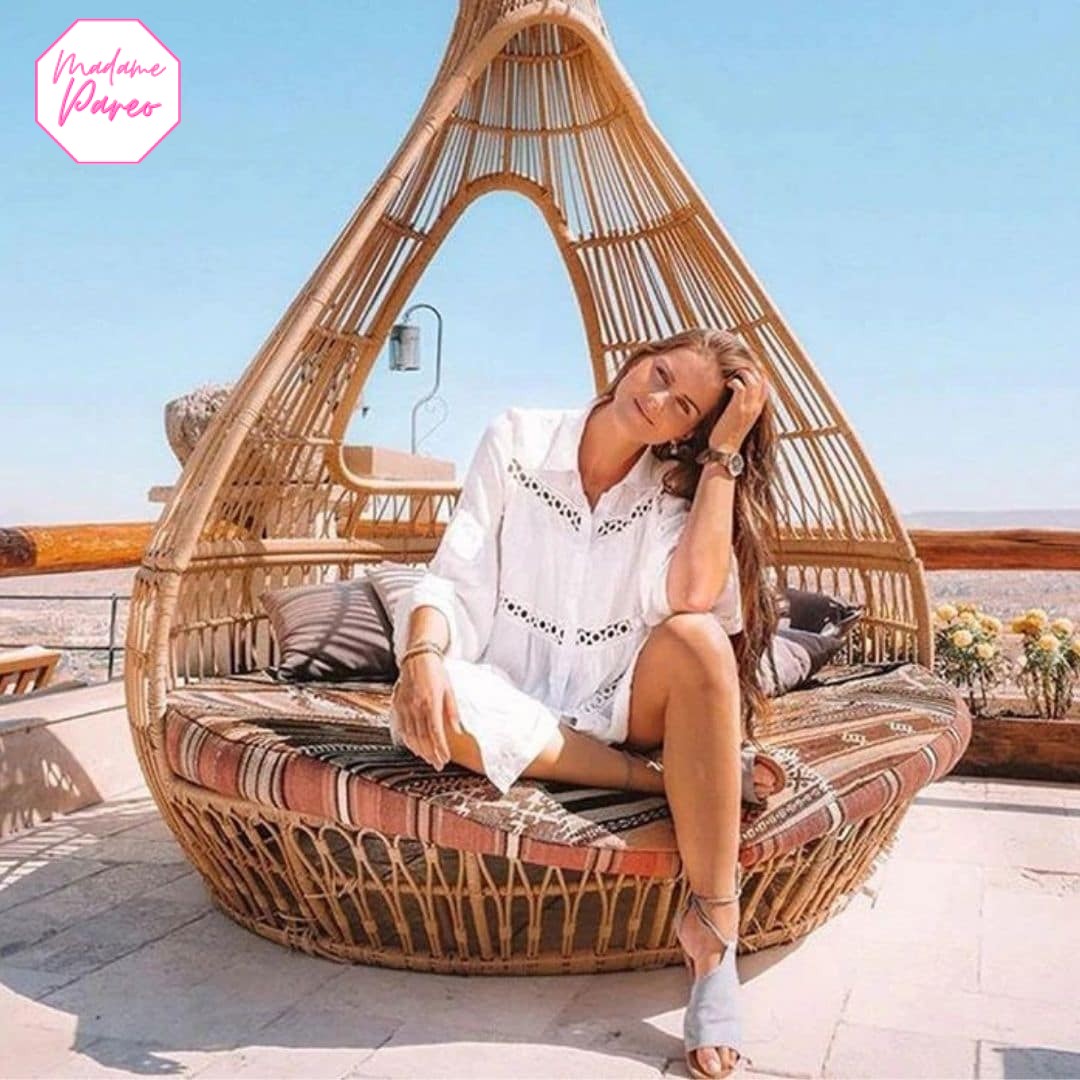 Tunique blanche paréo – Image 3