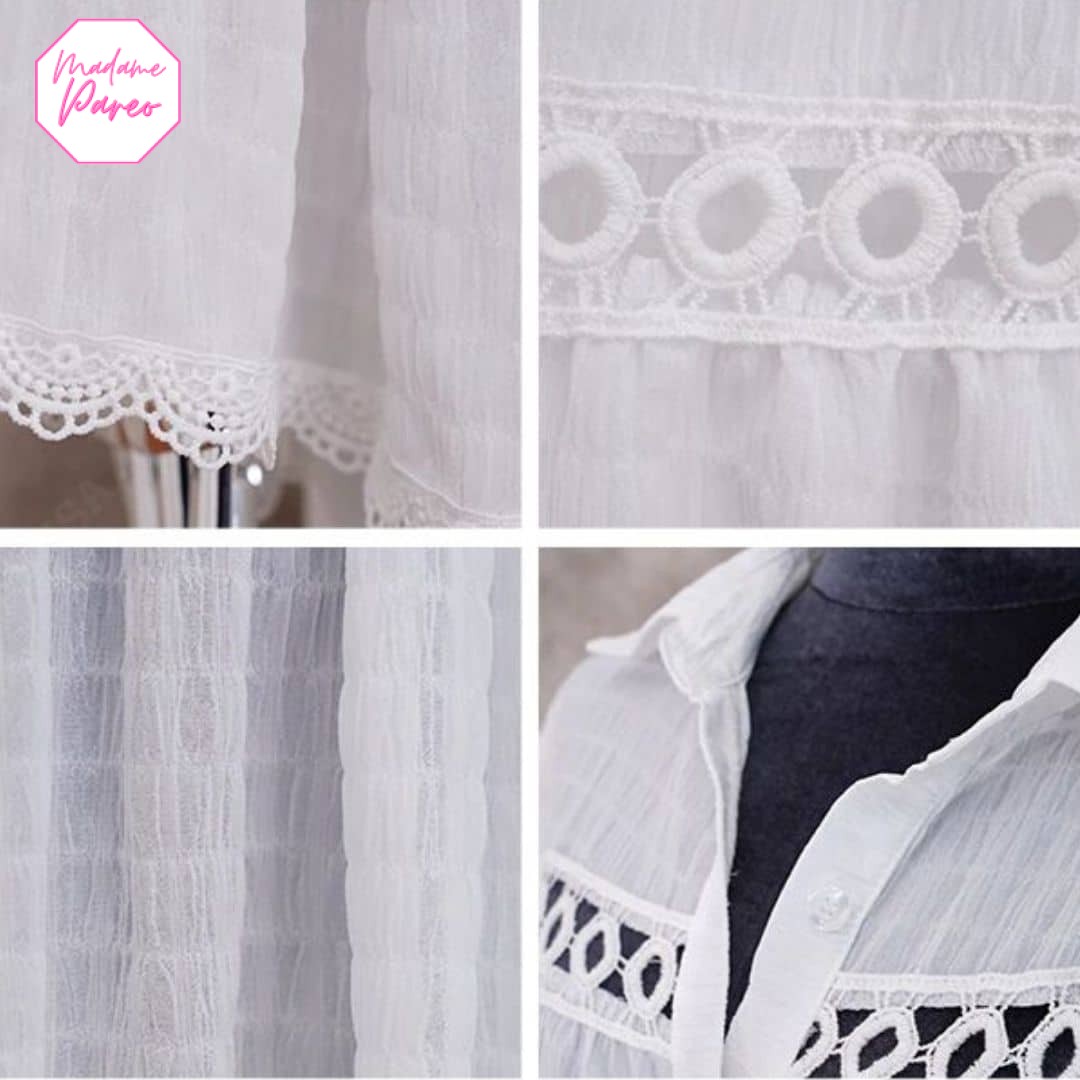 Tunique blanche paréo – Image 7