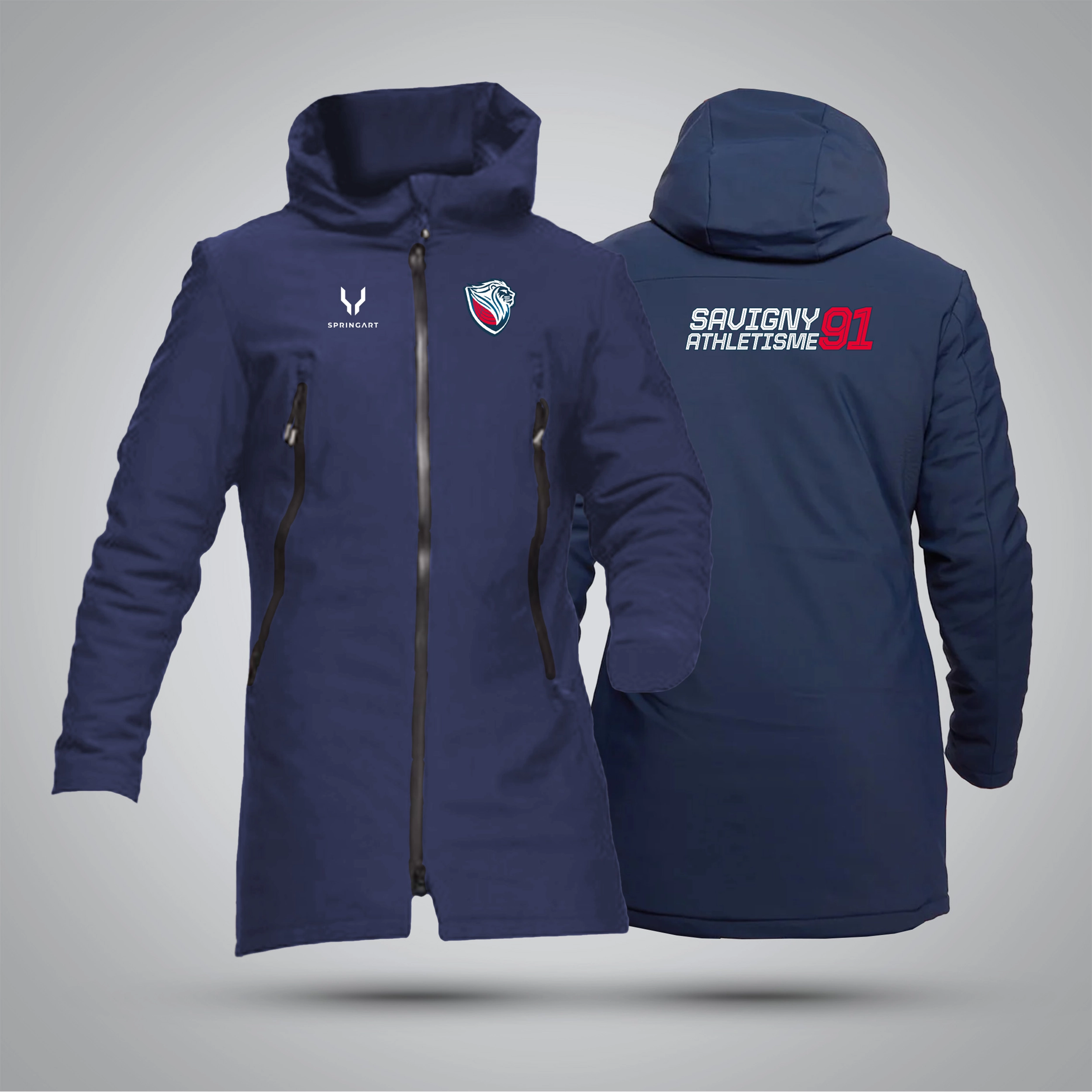 Parka softshell avec doublure doudoune Savigny Athletisme 91 – Image 2