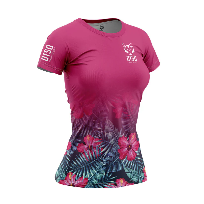 T-shirt manches courtes femme - Tropical – Image 2