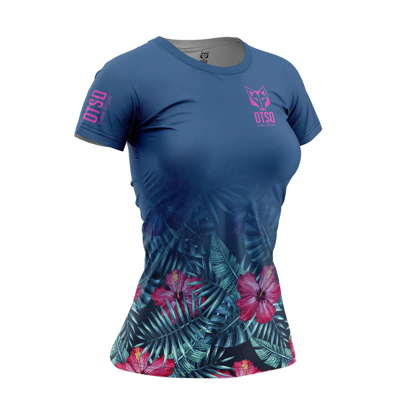 T-shirt manches courtes femme - Tropical Dark