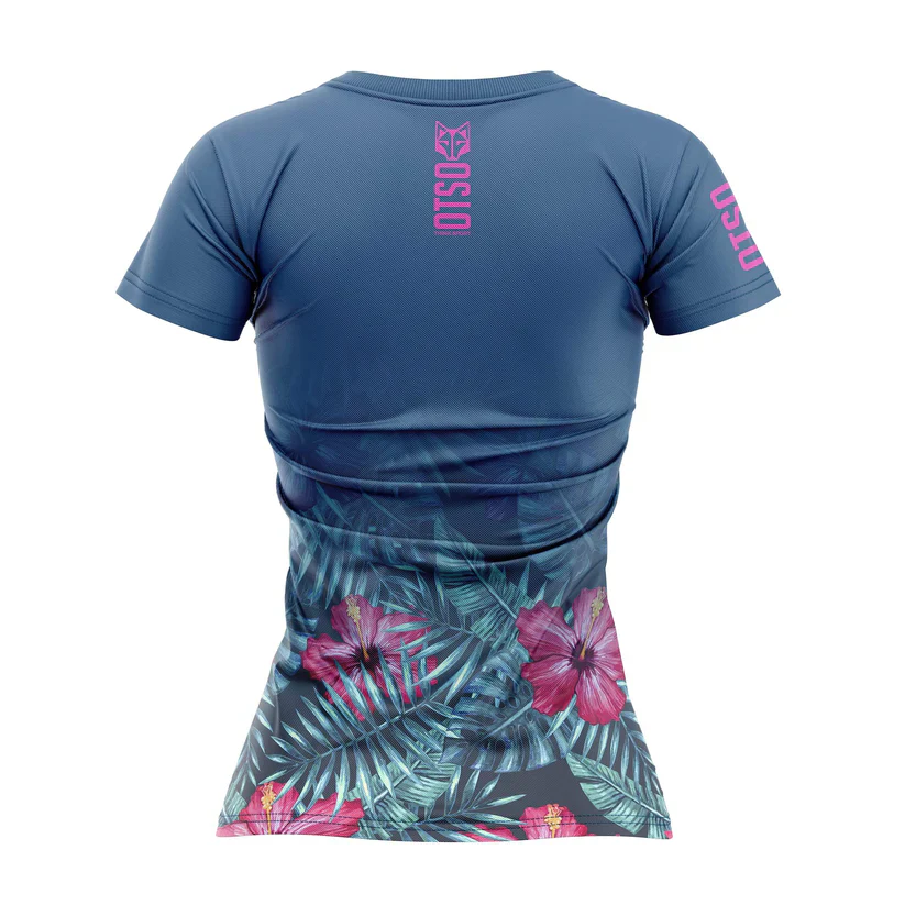 T-shirt manches courtes femme - Tropical Dark – Image 3