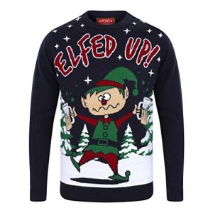 À la Tiennes mon Lutin de Noël – Pull de Noël Bleu