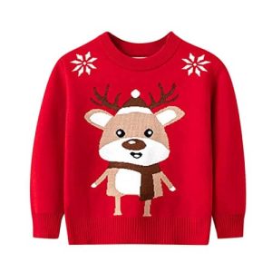 Baby Rodolphe – Rodolphe, rouge -Pull de Noël Enfant / Bébé