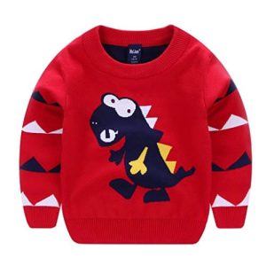 Bébé T Rex de Noël – t-rex, bébé, rouge – Pull de Noël Enfant / Bébé
