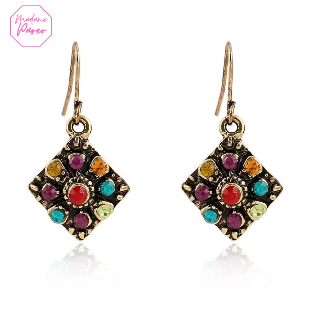 Boucles d’Oreilles Vintage Lumineuses – Image 3