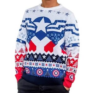 Bouclier vibranium – Captain America – Pull de Noël Marvel