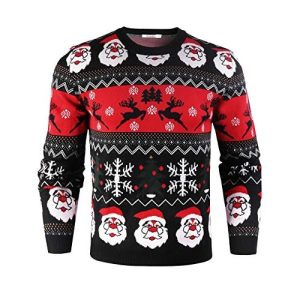 Boule de Noël Virevoltante – Pull Motif – Pull de Noël Homme Confortable