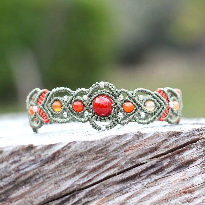 Bracelet GEMMA en pierres naturelles et argent 925 – Image 4