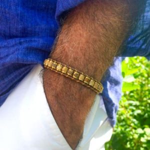 Bracelet pour homme en pierres naturelles Heishi – ELIOTT